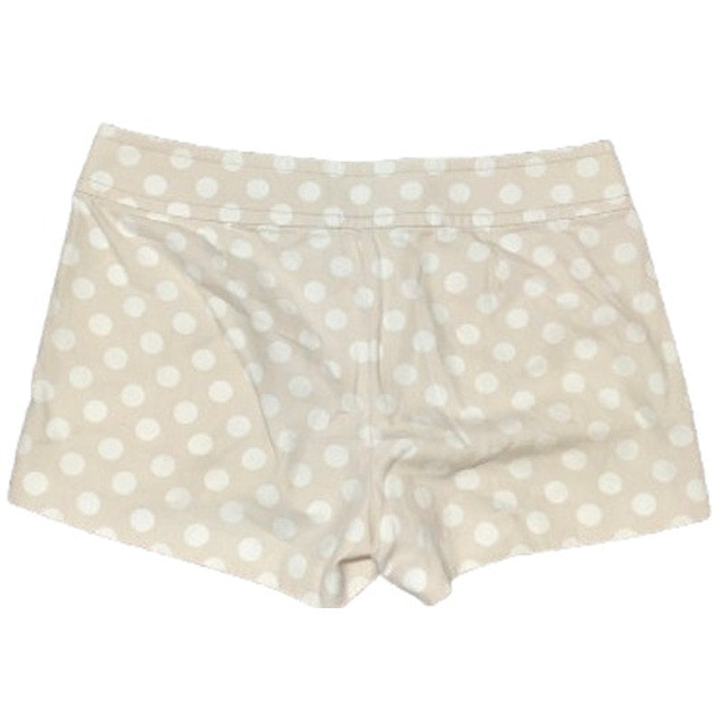 J.Crew Beige Polka Dot Shorts - Size 6, Preppy, Classic, 100% Cotton