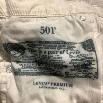 Levi’s Premium 501 Denim Shorts Women’s Size 27 – Distressed, Button Fly, Casual