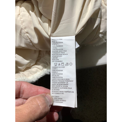 Prana Good Lux Cream Sherpa Jacket Women’s M — Cozy, Outdoor, Quilted