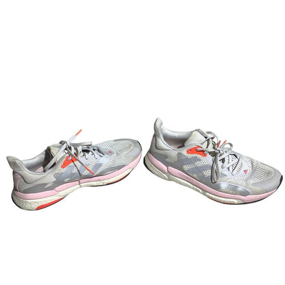 Adidas Women’s Running Shoes Size 9 — Grey, Solar Boost 21, Fresh Candy