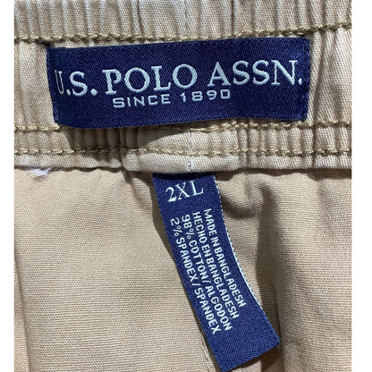 U.S. Polo Assn. Khaki Cargo Shorts Men’s 2XL — Utility, Casual, Outdoor
