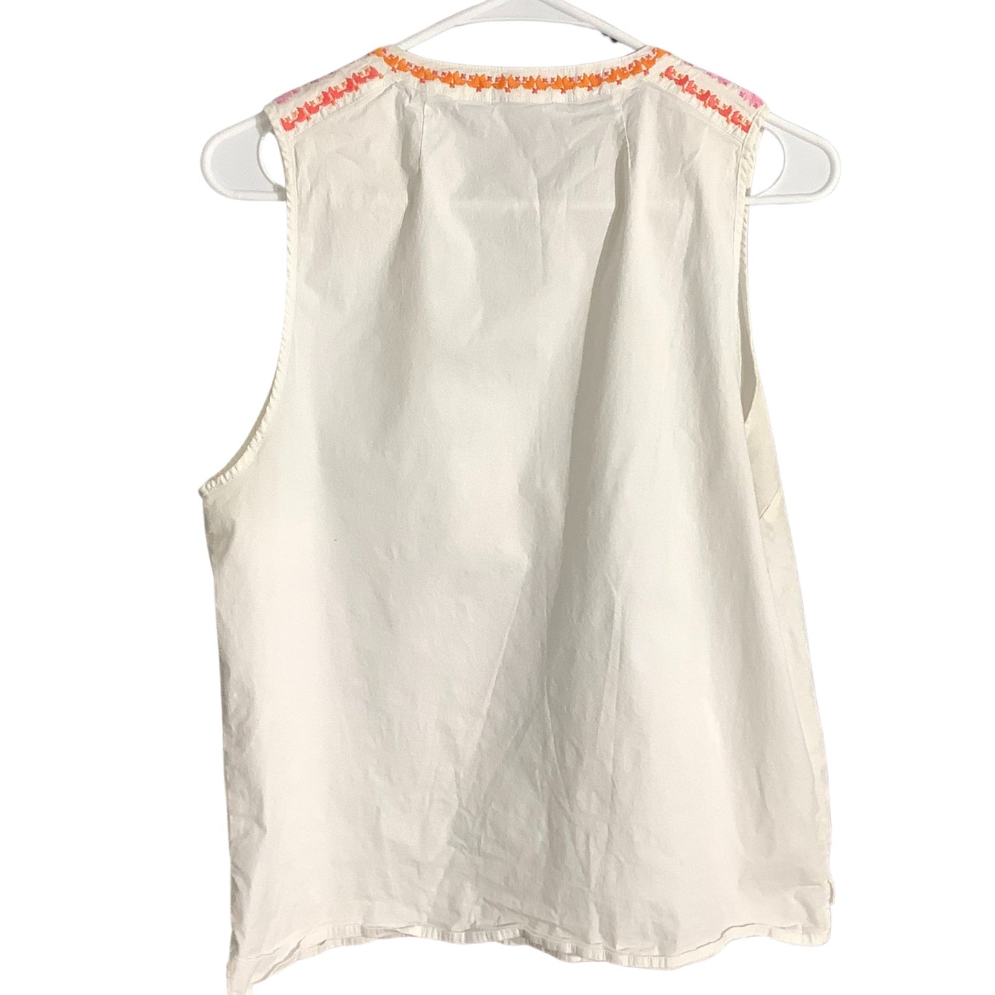 J. Crew Embroidered Sleeveless Top Women’s Size 14 – Boho, Summer, Festival
