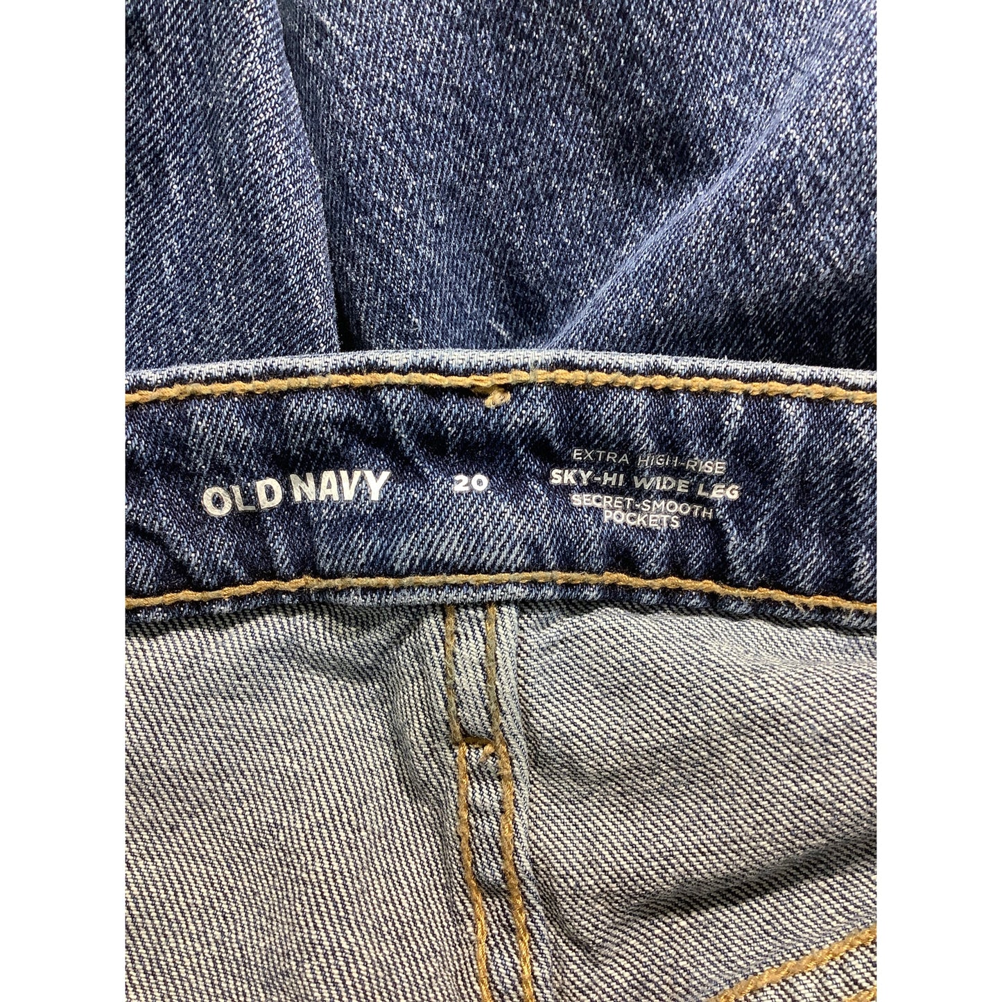 Old Navy Women’s Denim Blue Size 20 — Extra High-Rise, Sky-Hi, Wide Leg