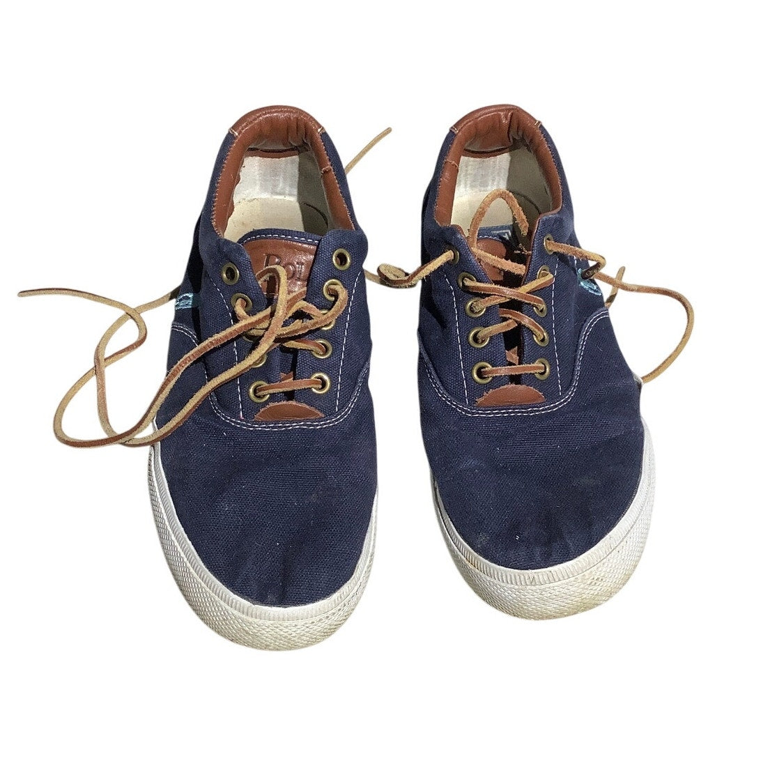 Polo Ralph Lauren Blue Canvas Sneakers Men’s 8D — Casual, Preppy, Everyday