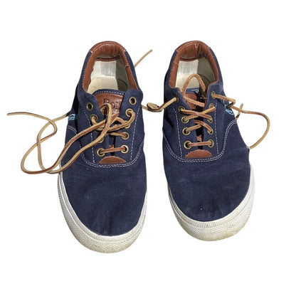 Polo Ralph Lauren Blue Canvas Sneakers Men’s 8D — Casual, Preppy, Everyday