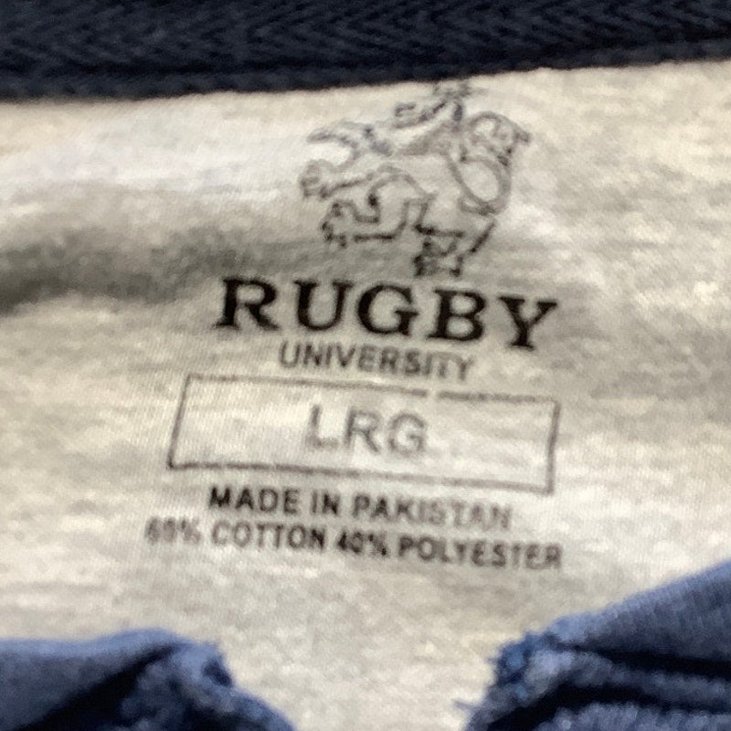 Rugby Blue Henley Knit Shirt Men’s Size Large - Casual, Grunge, Minimalist
