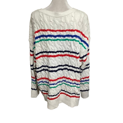 Lands' End Cable Knit Sweater Size 2X - Preppy, Cozy, Classic