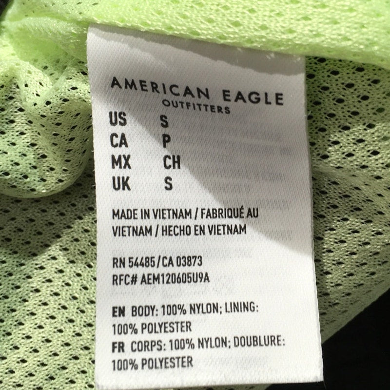 American Eagle Black Neon Green Shorts Size SM - Streetwear, Athleisure, Sporty