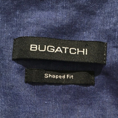 Bugatchi Blue Graphic Dress Shirt Size M - Statement, Modern, Luxe