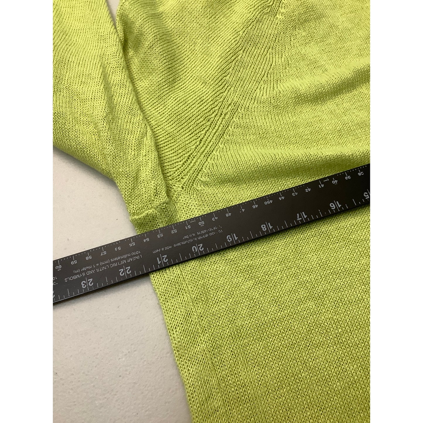 Eileen Fisher Lime Green Linen Sweater 1X – Minimalist, Lightweight, Effortless