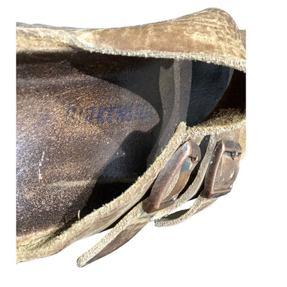 Birkenstock Brown Leather Two Strap Sandals — Comfort, Casual, Classic