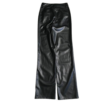 MaryJays Black Faux Leather Pants Size M - Baddie, Y2K, Streetwear