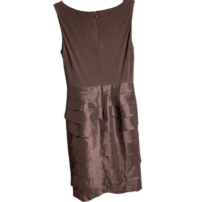Adrianna Papell Black Dress Women’s Size 10 – Elegant, Textured, Cocktail
