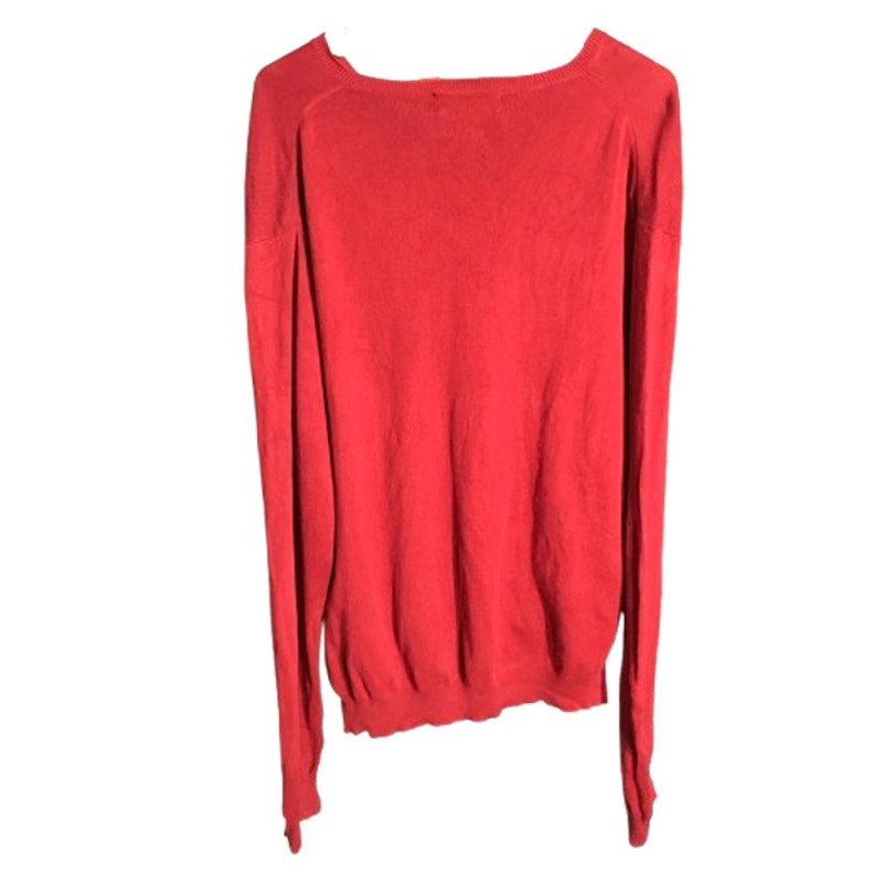 Polo Ralph Lauren Men's Size XL Red V-Neck Sweater - Classic, Preppy, Casual