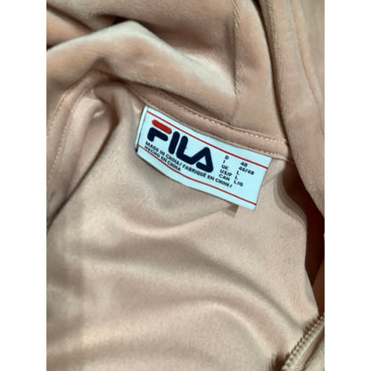 FILA Women's Sweatshirt L Peach SOFT Sportswear Loungewear Streetwear Athleisure