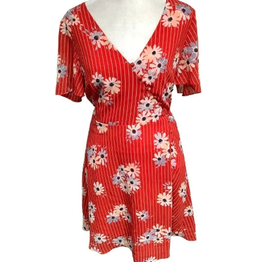 Madewell Red Floral Dress, Size 2 - Coquette, Cottagecore, Feminine