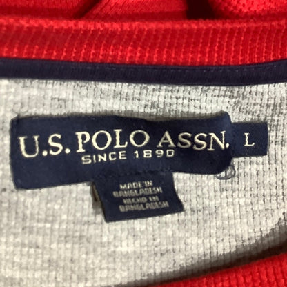 U.S. Polo Assn. Red Long Sleeve Thermal Shirt Size L – Cozy, Preppy, Casual