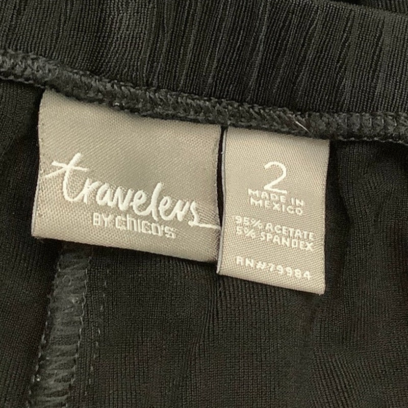 Chico's Travelers Black Cropped Pants Size 2 – Minimalist, Boho, Classic