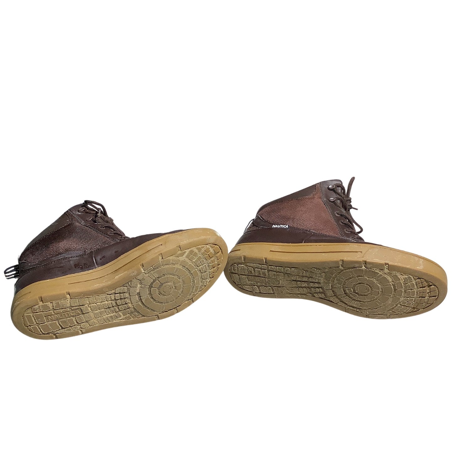 Nautica Brown Duck Boots Men’s Size 11— New Bedford, Ankle Height, Weather-Ready