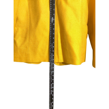 Talbots Mustard Yellow Wool Blend Blazer Women’s 6 — Preppy, Career, Classic