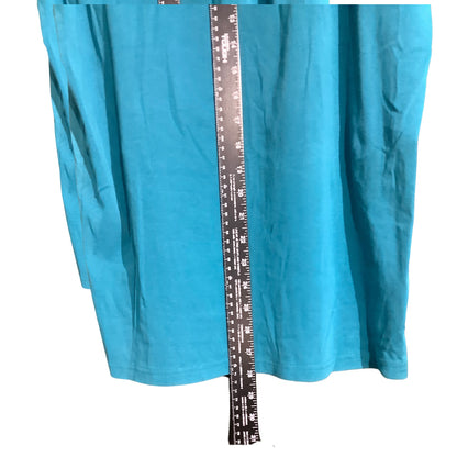 Platini Teal Paisley Trim Henley T-Shirt Men’s L — Luxury, Casual, Y2K