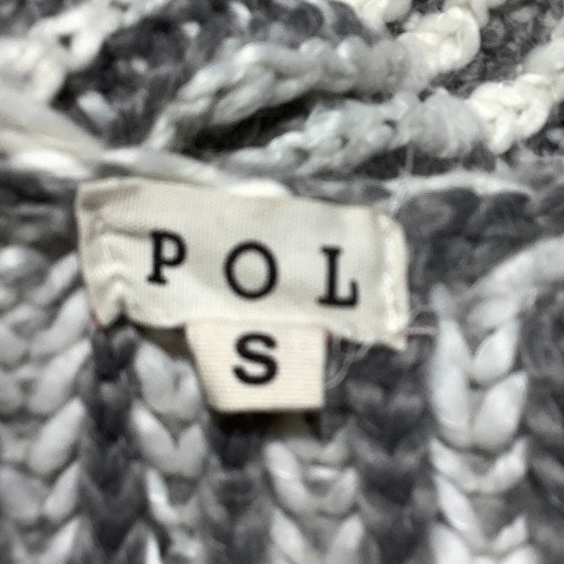POL Chunky Knit Sweater Striped Women’s S/M — Wool Blend, Cozy, Oversized