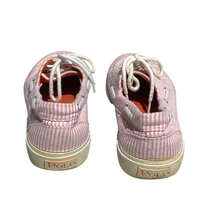 Polo Ralph Lauren Stripe Boat Shoe Women’s 8B — Preppy, Casual, Coastal