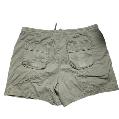 Lucky Brand Cargo Shorts, Olive Green, Women's XL — Utility, Casual, Cotton