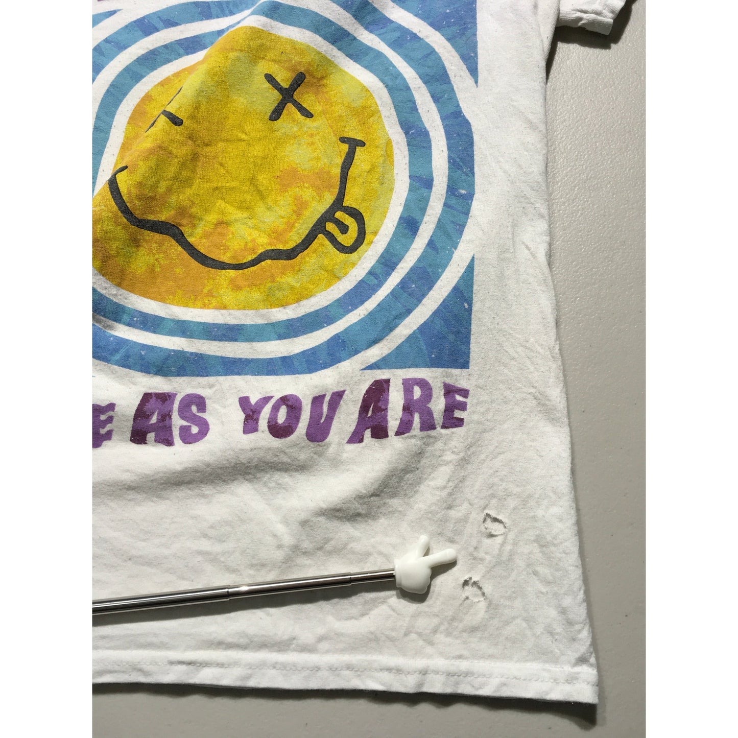 Nirvana White Graphic Band Tee Size S - Grunge, Y2K, Streetwear