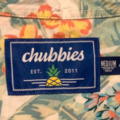 Chubbies Floral Button-Up Shirt Men’s Medium — Tropical, Casual, Resort