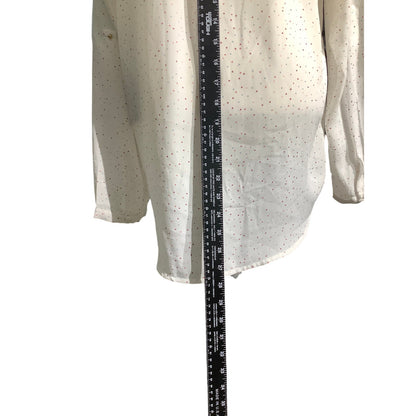 Urb Woman Celestial Blouse Women’s Size Large — Split Neck, Boho, Lightweight