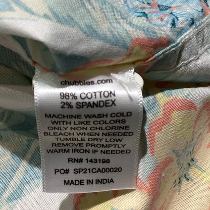 Chubbies Floral Button-Up Shirt Men’s Medium — Tropical, Casual, Resort