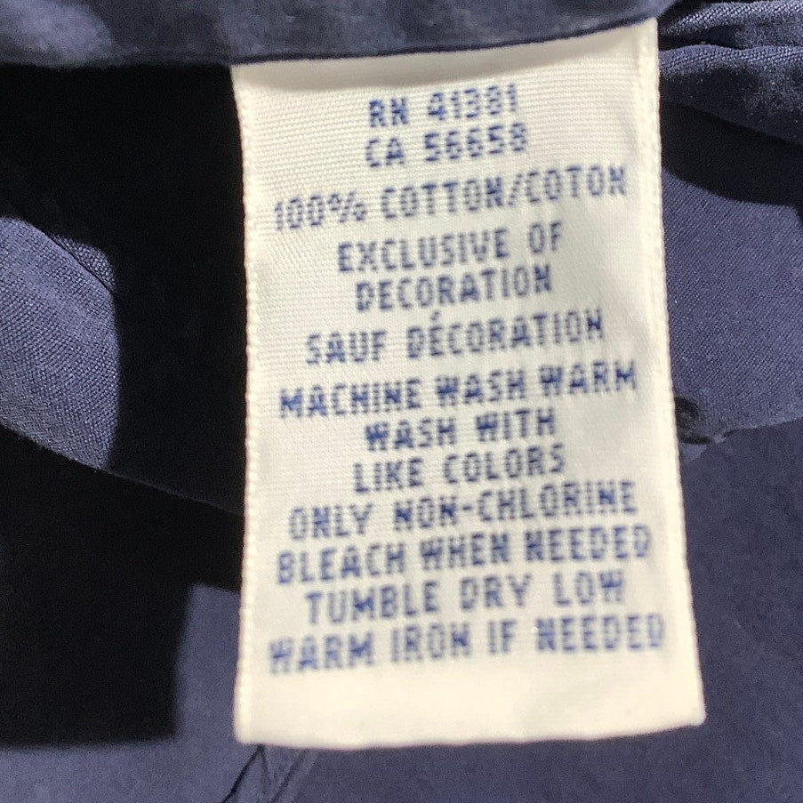 Ralph Lauren Navy Blue Button Down Shirt Men M — Classic, Cotton, Preppy