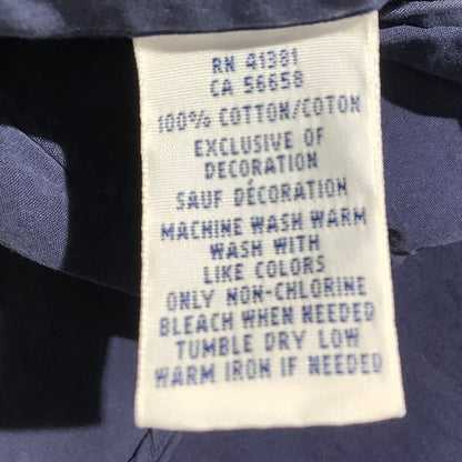 Ralph Lauren Navy Blue Button Down Shirt Men M — Classic, Cotton, Preppy