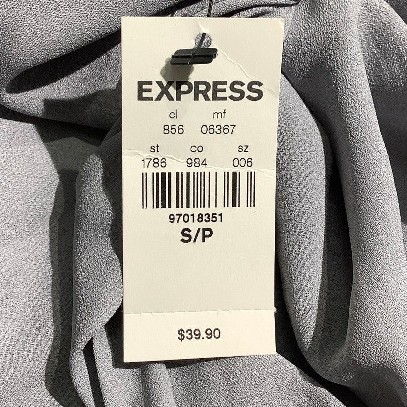 Express Light Gray Draped Tank Top Women’s Size S NWT — Minimalist, Dressy, Chic