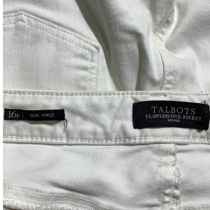 Talbots Women’s 16P Flawless Five Pocket Ankle Pants — Stretch, Classic, Preppy