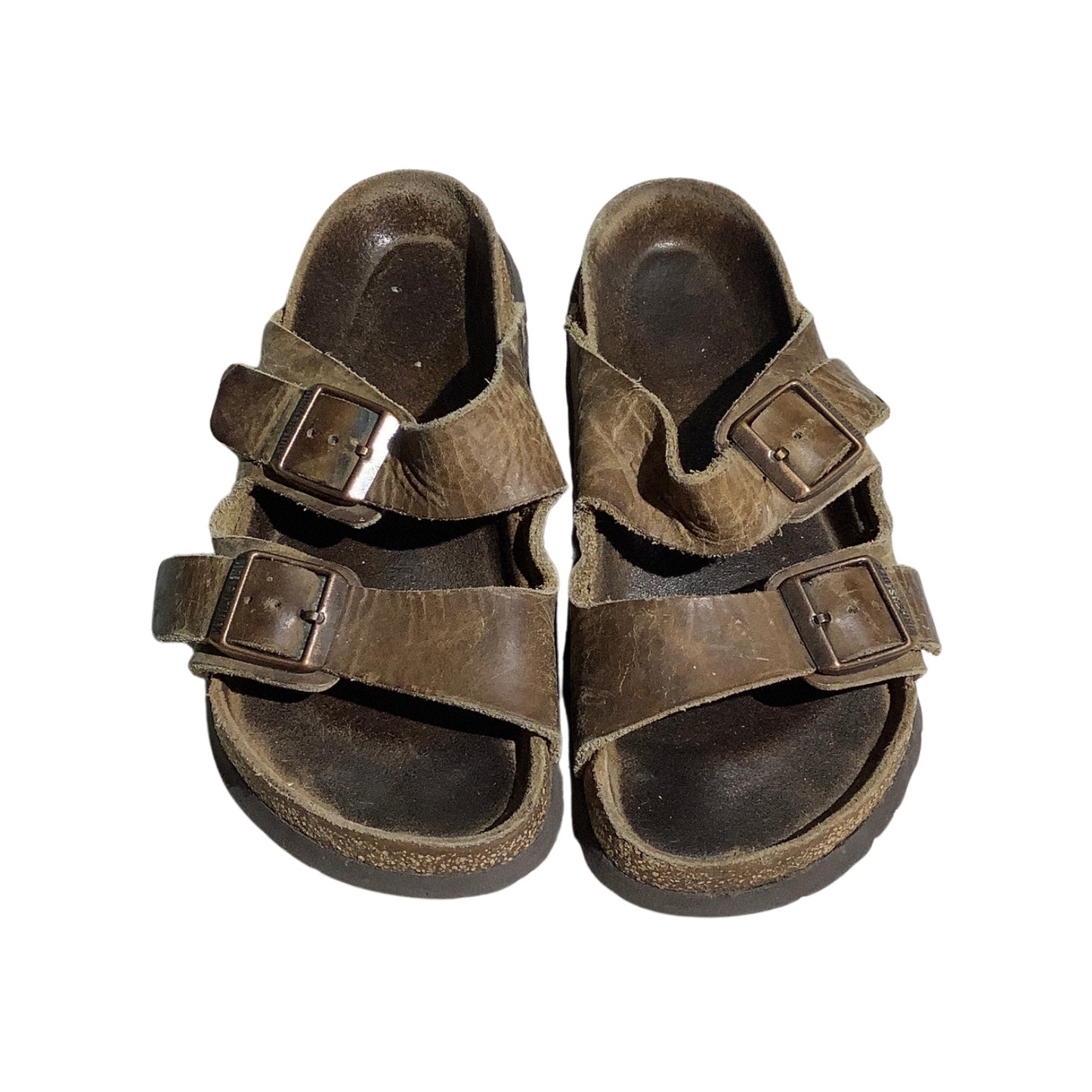 Birkenstock Brown Leather Two Strap Sandals — Comfort, Casual, Classic