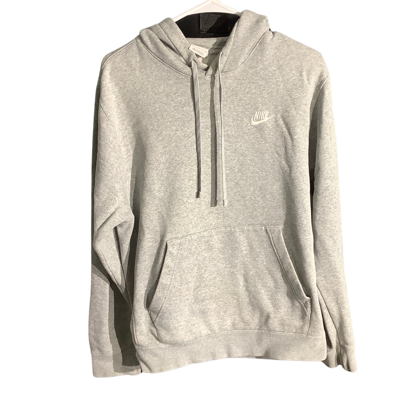 Nike Light Gray Pullover Hoodie Youth Size S — Athletic, Casual, Streetwear