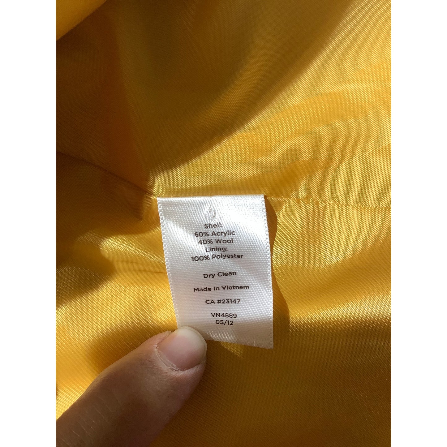 Talbots Mustard Yellow Wool Blend Blazer Women’s 6 — Preppy, Career, Classic