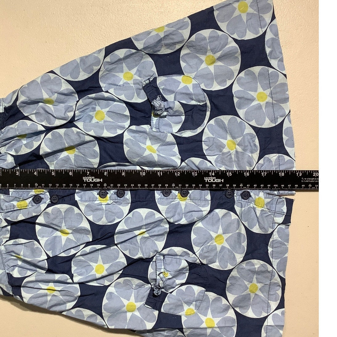 Cherokee Light Blue Floral Sun Dress Girls Size 4T — Summer, Cotton, Casual