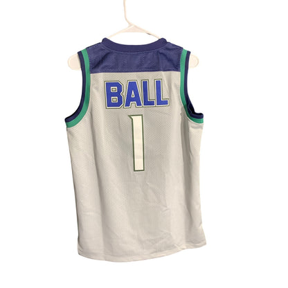 Highlights LaMelo Ball Chino Hills Men's XS Basketball Jersey Gray Blue Green