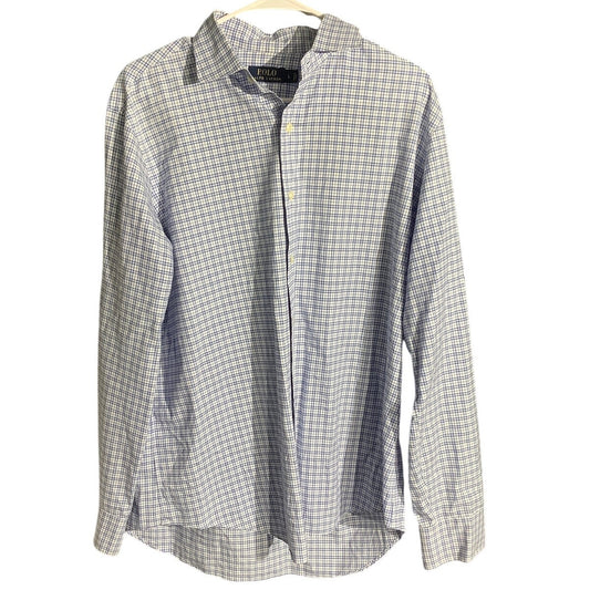 Ralph Lauren Plaid Button Down Shirt Mens Size S — Preppy, Classic, Business