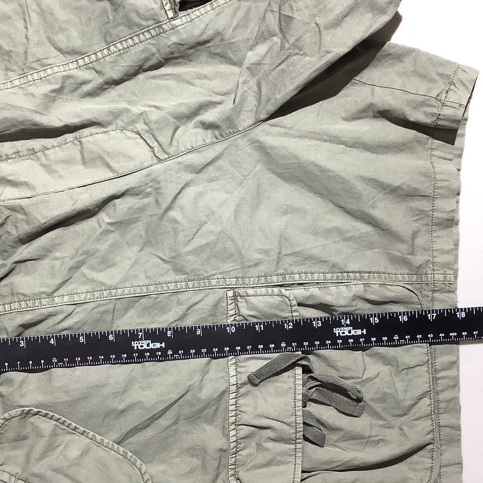 Lucky Brand Cargo Shorts, Olive Green, Women's XL — Utility, Casual, Cotton