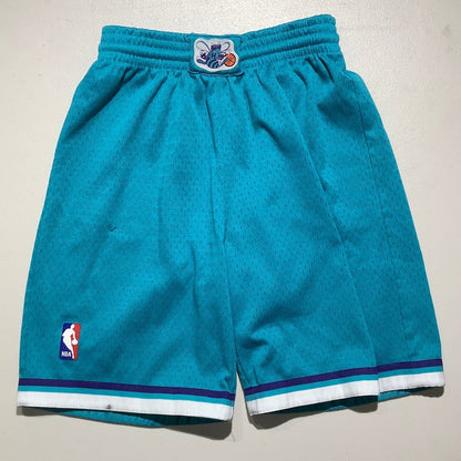 Mitchell & Ness Youth M 10-12 Charlotte Hornets Teal NBA Basketball Shorts