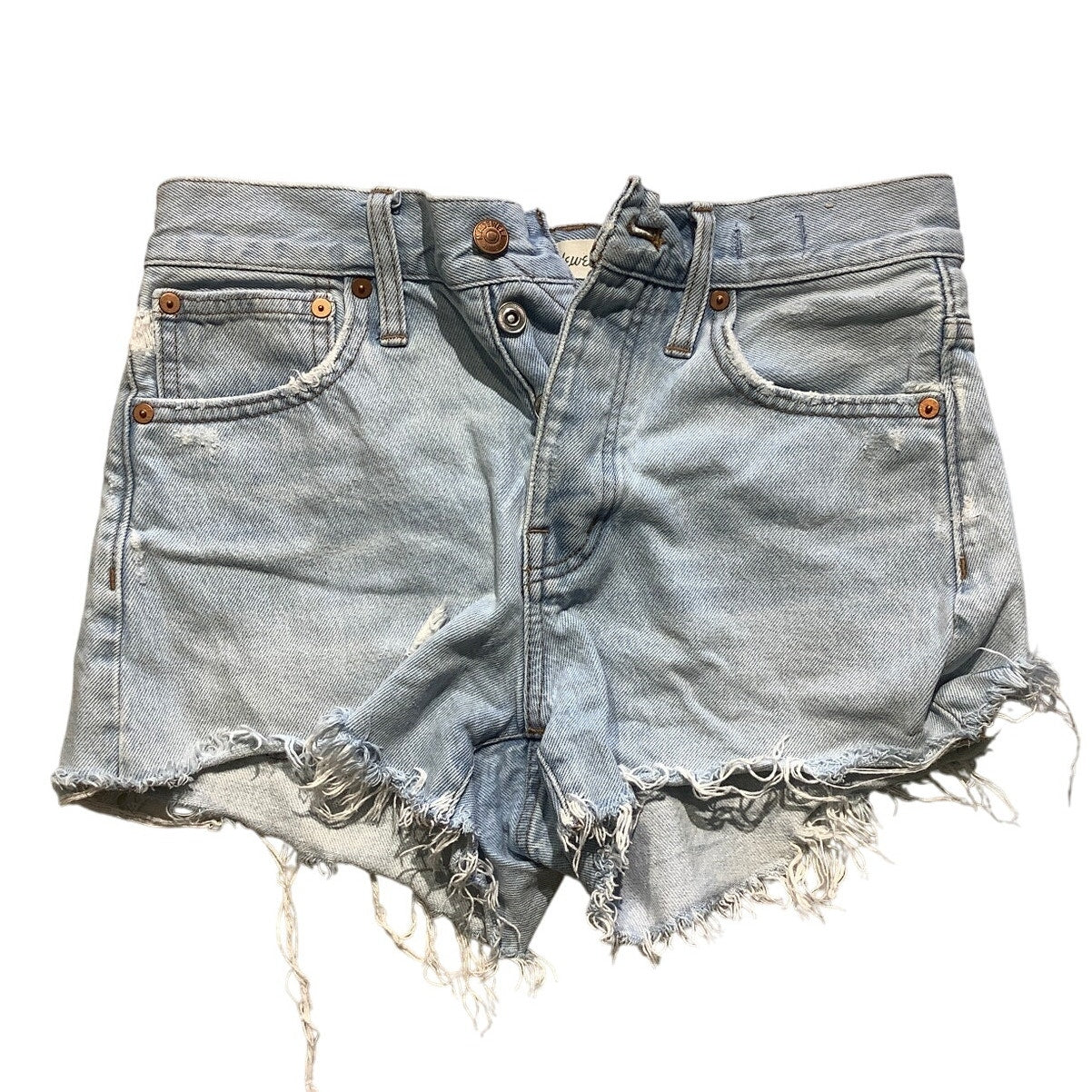 Madewell Relaxed Light Wash Denim Shorts Size 23 – Grunge, Y2K, Streetwear