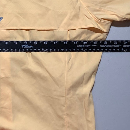 Columbia PFG Yellow Vented Fishing Shirt Boys’ XL— Outdoor, Coastal, Performance