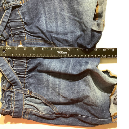 Almost Famous Denim Shorts Women’s Size M – Paperbag, Rolled Hem, Stretch