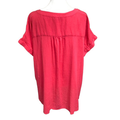 Talbots Hot Pink Short Sleeve Top Size XL – Boho, Minimalist, Casual