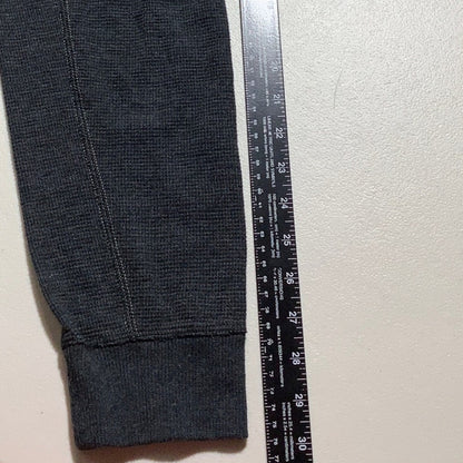 Eddie Bauer Dark Gray Waffle Knit Shirt Men’s M — Outdoor, Hiking, Thermal