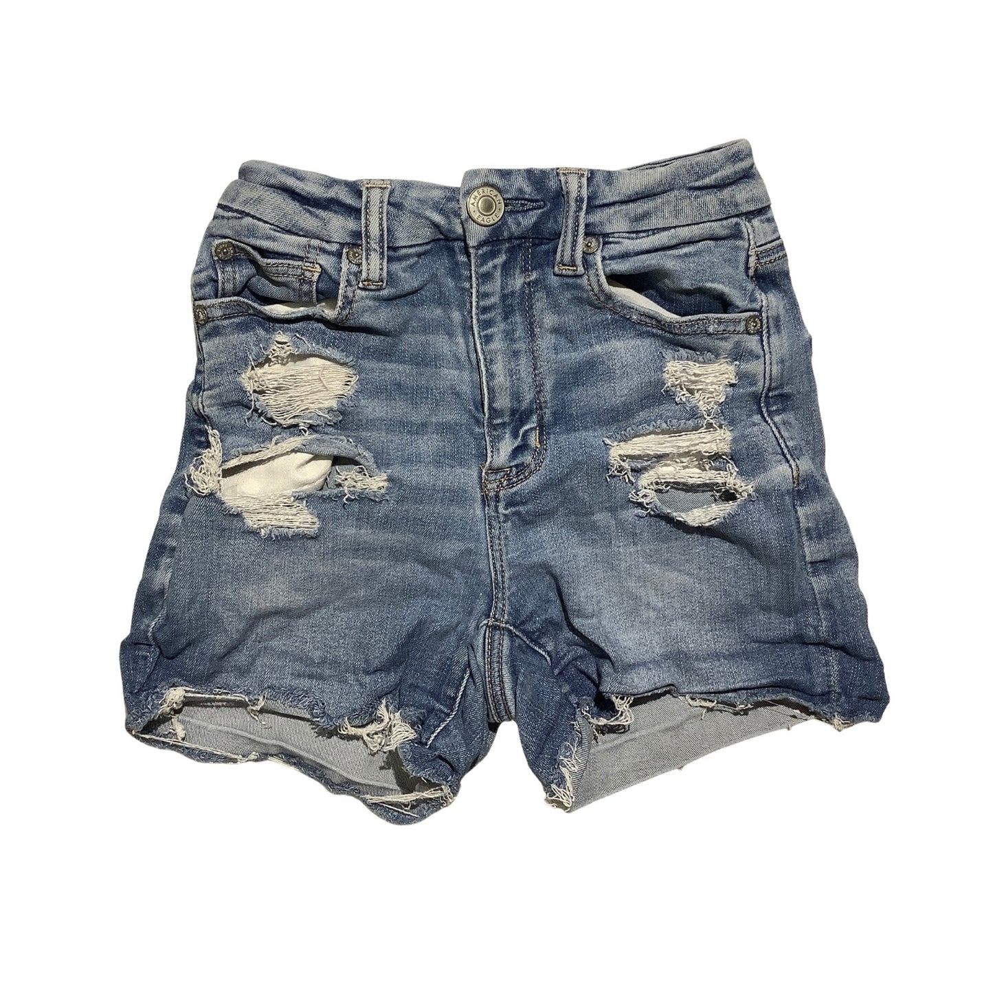 American Eagle Denim Shorts Women’s Size 00 — Distressed, Y2K, Summer
